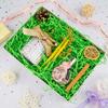 Caleihd Crinkle Cut Paper Grass Cushion Paper Streamer for Christmas Wedding Birthday Bridesmaid Engagement Craft Gift Boxes Bags Filler Decoration 4.5oz Green view 3