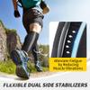 CAMBIVO Calf Compression Sleeves with Side Stabilizers for Men & Women - Shin Splint Support, Leg Brace Guard for Running view 2