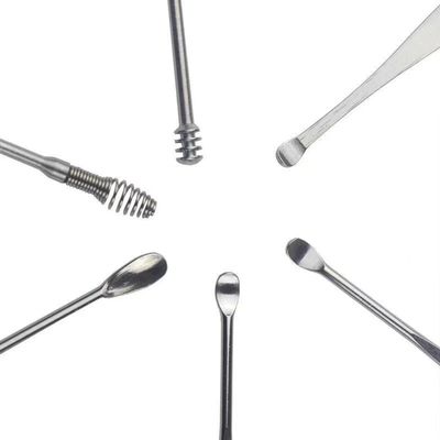 ANQIDI 9 Pcs Ear Pick Ear Wax Removal, Ear Wax Removal Tool, Ear Wax Removal Kit, Suitable for Cleaning Ear Canal Dirt, Foreign Body, Earwax, etc.