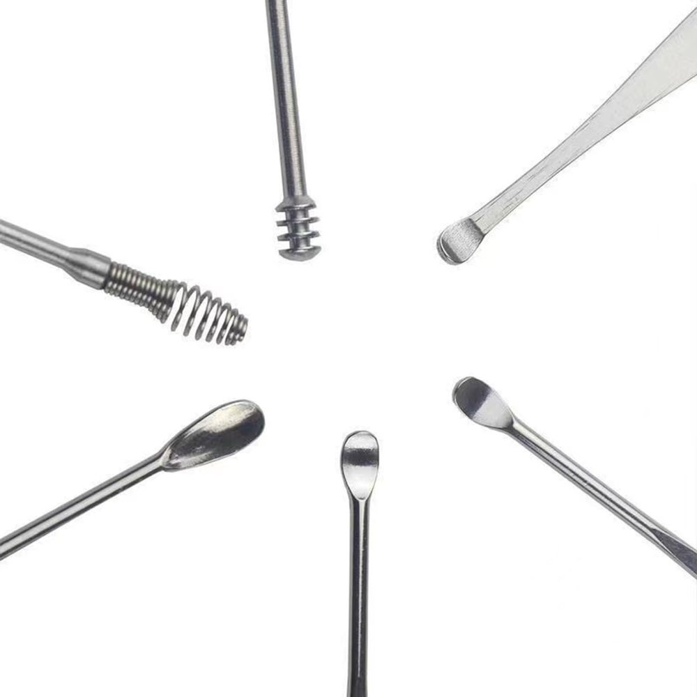ANQIDI 9 Pcs Ear Pick Ear Wax Removal, Ear Wax Removal Tool, Ear Wax Removal Kit, Suitable for Cleaning Ear Canal Dirt, Foreign Body, Earwax, etc.