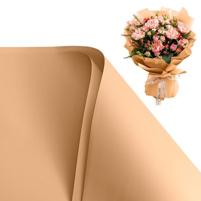 YOLUFER 20 Sheets Flower Wrapping Paper,Waterproof Floral Bouquet Wrapping Paper,Florist Supplies Packaging Paper for Bouquet DIY Crafts (22.8x22.8 Inch) (Dark Khaki)