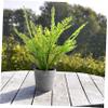 Ciieeo 1pc Artificial Fern Plant Decor Creative Simulation Potted Bonsai Ornament for Home Office and Desk Lifelike Greenery Materials for Homeowners view 3