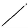 Walking Cane Rosewood Designer Wooden Walking Stick with Brass Nickel Handle Gift for Men & Women 37 inch Black (SFRI) view 4