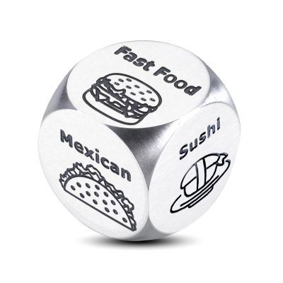 5 Senses Gift for Him Her Couple Gag Food Dice Funny Anniversary Wedding Gifts for Him, Anniversary Dice Gifts for Boyfriend Valentines Day Gifts for Men Women, Valentines Day Basket for Wife