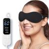 YFONG Heated Eye Mask for Dry Eyes, Stye and Migraines, USB Electric Eye Mask with 3 Temperature Settings & 4 Time Controls, Warm Eye Compress with Washable Cover for Eye Strain,Puffy and MGD (Black) view 1