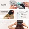 YFONG Heated Eye Mask for Dry Eyes, Stye and Migraines, USB Electric Eye Mask with 3 Temperature Settings & 4 Time Controls, Warm Eye Compress with Washable Cover for Eye Strain,Puffy and MGD (Black) view 4