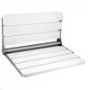 18" Folding Shower Seat Wall Mounted,Fold Down Shower Bench for Small Shower Space, Home Care Wood Stool for Inside Shower view 1