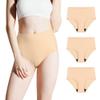BATTEWA Incontinence Underwear for Women Washable, Leak Proof Underwear High Absorbency, Bladder Leak Underwear Protective Briefs, Seamless Panties 50ml, 3 Pack (Beige, X-Large) view 1