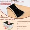 BATTEWA Incontinence Underwear for Women Washable, Leak Proof Underwear High Absorbency, Bladder Leak Underwear Protective Briefs, Seamless Panties 50ml, 3 Pack (Beige, X-Large) view 2