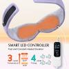 YFONG Heated Eye Mask, Warm Eye Compress Mask for Dry Eyes, USB Electric Heating Pad with Temperature & Timer Control, Dry Sleep Mask for Relax & Reduce Strain Dark Circle Stye Treatment, Purple view 3
