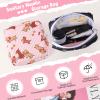 Desing Wish Sanitary Pad Storage Bag Portable Period Bag for Teen Pads/Sanitary Napkins/Small Tampons, Sanitary Napkin Storage Bag First Period Gifts for Teen Girls (Pink Striped Dog) view 4