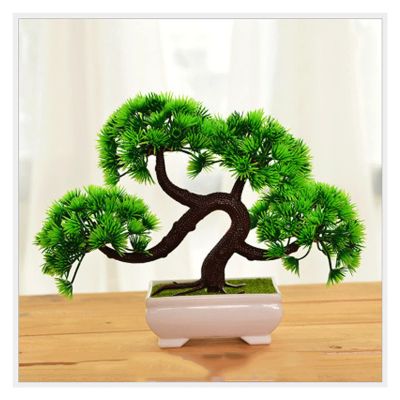 Artificial Bonsai Tree Small Artificial Bonsai Tree Fake Plant Potted Pine Bonsai Plant Faux Bonsaifor Windowsill Yard Desktop Display7 Inches Artificial Plants Indoor Fake Plants Bonsai Tree