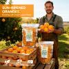 1.1LB(500g) Natural Dried Orange Slices Bulk,Approx 100-110 Wheels,Dehydrated Orange Slices NO Addtives,Dried Oranges Sugar Free,Dehydrated Fruit for Cocktails,Christmas Day,Crafts,Baking,Fruit Tea view 2