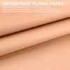 YOLUFER 20 Sheets Flower Wrapping Paper,Waterproof Floral Bouquet Wrapping Paper,Florist Supplies Packaging Paper for Bouquet DIY Crafts (22.8x22.8 Inch) (Oatmeal), Inches view 4