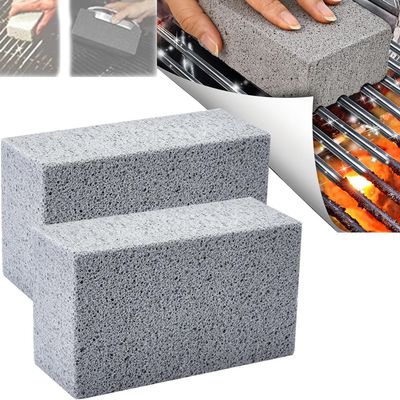 Scoring Stone for Stove Cleaning, Heavy Duty Cleaning Brick, Scoring Stone for Stove Cleaning, Pumice Stone for Grill Cleaning (2pcs)