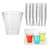 Generic 1 oz Shot Glasses Crystal Clear Disposable Hard Plastic Shot Cups - Tumblers, Great for Whiskey, Jello, Shots, Tasting, Sauce, Dips, Samples Pack of 40, VK00629 view 1