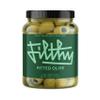 Filthy Pitted Olives, Premium Cocktail Garnish, Pitted Queen Olives, Naturally Cured Olives for Dirty Martinis & Entertaining, Bulk 64 Oz Jar, 125 Olives view 1