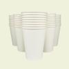 12 oz. Disposable Paper Cups with Lids - White Hot Coffee & Tea To-Go Cups - Convenient Takeout Beverage Solution (Paper Cups Only, 50) view 4