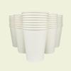 12 oz. Disposable Paper Cups with Lids - White Hot Coffee & Tea To-Go Cups - Convenient Takeout Beverage Solution (Paper Cups Only, 500) view 4