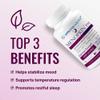 Approved Science Menoprin PM - Valerian Root, Magnesium, Melatonin - 90 Capsules - 1 Bottle - Vegan view 3