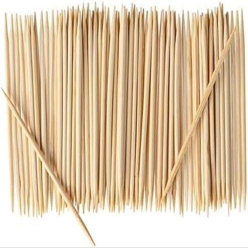 Black Duck Brand Natural Bamboo Wooden Toothpicks - Wood Round Double-Points Tooth Picks (6,000 Count)