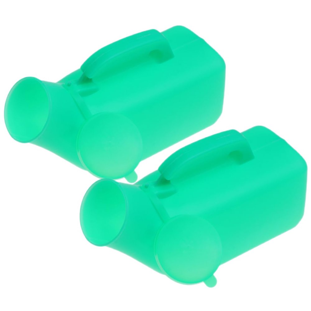 2pcs Portable Male Urinals Lid Reusable Urine Containers for Travel and Hospital Use Ergonomic Design for Comfort and Convenience