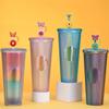 CEWEWP Butterfly Flower Straw Covers Cap, 10pcs Cute Silicone Straws Tips Cover Reusable, Straw Toppers For Tumblers, Compatible with Stanley 30&40 Oz Tumbler, Stanley Cup Accessories view 4