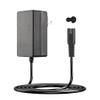 BXIZXD Replacement for Waterpik Charger, 2 Prong Adapter Compatible with WP360 WP360W WP462 WP462W WP450 WP450W Waterpik Water Flosser Charger Cord - 6.6ft (Black) view 1