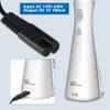 BXIZXD Replacement for Waterpik Charger, 2 Prong Adapter Compatible with WP360 WP360W WP462 WP462W WP450 WP450W Waterpik Water Flosser Charger Cord - 6.6ft (Black) view 2