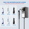 BXIZXD Replacement for Waterpik Charger, 2 Prong Adapter Compatible with WP360 WP360W WP462 WP462W WP450 WP450W Waterpik Water Flosser Charger Cord - 6.6ft (Black) view 3