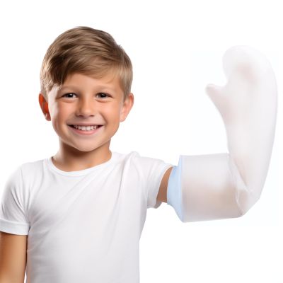 VALLEYWIND Waterproof Cast Cover Arm Kids Cast Covers for Shower Arm Cast Protector for Shower Kids Child Watertight Seal to Keep Wounds Dry Cast Bag for Broken Full Arm Hands Wrists Elbow Reusable
