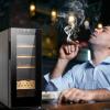 35L Electric Humidor, 200 Counts LED Lighted Digital Display Temperature Humidity Adjustable Cigar Storage Cabinet with Span view 4