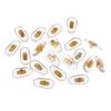 10 Pairs Golden PVC Glasses Anti Slip Aluminum Conductor Silver Nose Pads Nose Pads for Plastic Frames Kids view 1