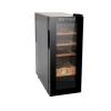 35L Electric Cigar Humidor, 250 Counts LED Lighted Digital Display Temperature Adjustable Cigar Storage Cabinet with Spanish view 2