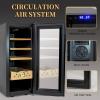 35L Electric Cigar Humidor, 250 Counts LED Lighted Digital Display Temperature Adjustable Cigar Storage Cabinet with Spanish view 4