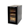 25L Electric Humidor Cigar Box, Temperature Adjustable Digital Display LED Lighted 150 Counts Cigar Cabinet with Spanish CED view 1