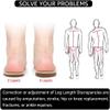 SQHT Adjustable Orthopedic Heel Lift Inserts - Height Increase Insoles for Leg Length Discrepancies and Achilles Tendonitis, Heel Cushion Lifts (Black, Large-Women's 10-13|Men's 9-14) view 4