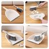 Amosfun Mini Dustpan and Brush Set, Portable Small Broom and Dust Pan for Cleaning Sofa Desk Countertop view 4