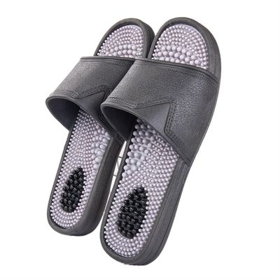 Acupressure Foot Reflexology Massage Slippers Women Men Foot Pain Relief Massage Sandals Promoting Blood Circulation Myofascial Release Trigger Point Acupuncture (Color : Black/Grey, Size : 9.5/10)