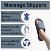 LUXRUB Acupressure Massage Slippers Women Men Foot Open Toe Reflexology Sandals Non-Slip Quick Drying Shower Shoes Acupressure Point Care Promoting Blood Circulation (Color : Blue, Size : 7.5/8) view 3