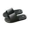 LUXRUB Foot Massager Acupressure Stimulation Massage Slippers Men Women Plantar Fasciitis Pain Relief Massage Sandals House Bathroom Spa Reflexology Sandals Shoes (Color : Black, Size : 8.5/9) view 1