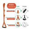 42 Inch Long Leg Lifter,Leg Lifter After Hip Replacement All Over with Aluminum Rod, Hip Kit for Seniors Total Hip Replacement Prime Large Rigid Foot Loop &Sturdy Multiple Handles(Orange) view 4
