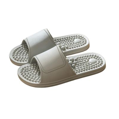 LUXRUB Foot Massager Acupressure Stimulation Massage Slippers Men Women Plantar Fasciitis Pain Relief Massage Sandals House Bathroom Spa Reflexology Sandals Shoes (Color : Gray, Size : 9.5/10)