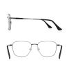 RB.Pilot Classic Square Reading Glasses for Men Women Light Blocking Computer Readers Spring Hinge Metal Frame Acetate Legs view 3