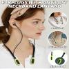 HALLEAST Earplugs for Concert, Noise Reduction, Hearing Protection, with Removable Ear Plug Lanyard, Safety Connector Cord Strap Neckband SNR 26dB, NRR 14dB, Black Plug + Yellow Tip view 2