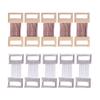 Yuly 10 Pcs Bandage Wrap Stretch Metal Clips Fixation Clamps Hooks Kit for Sport White/Coffee Replacement Elastic Elastic Bandage Clips Black view 1