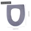MAGICLULU 2pcs Toilet Seat Cover Cushion Pad Warm Material Easy Installation and Clean for Cold Bathrooms Fits Standard Toilets view 2