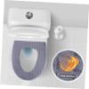 MAGICLULU 2pcs Toilet Seat Cover Cushion Pad Warm Material Easy Installation and Clean for Cold Bathrooms Fits Standard Toilets view 3