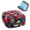 RODAILYCAY Sanitary Napkin Storage Bag for Women Cute, Feminine Menstruation Pad Holder for Period, Portable Zipper Menstrual Pad Bags Happy Valentine's Day Love Heart view 1