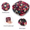 RODAILYCAY Sanitary Napkin Storage Bag for Women Cute, Feminine Menstruation Pad Holder for Period, Portable Zipper Menstrual Pad Bags Happy Valentine's Day Love Heart view 3